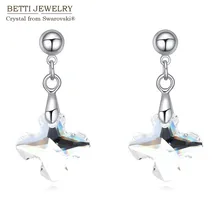 2016 negro y blanco con encanto cruz colgante pendientes con cristales de Swarovski regalo para la novia para la madre regalo del día