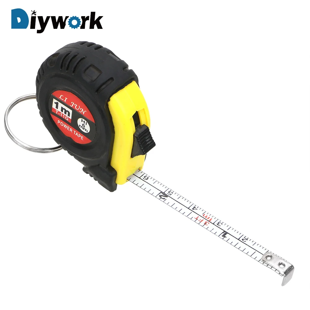 DIYWORK 1m Measuring Tape Pull Ruler Retractable Ruler Gauging Tools