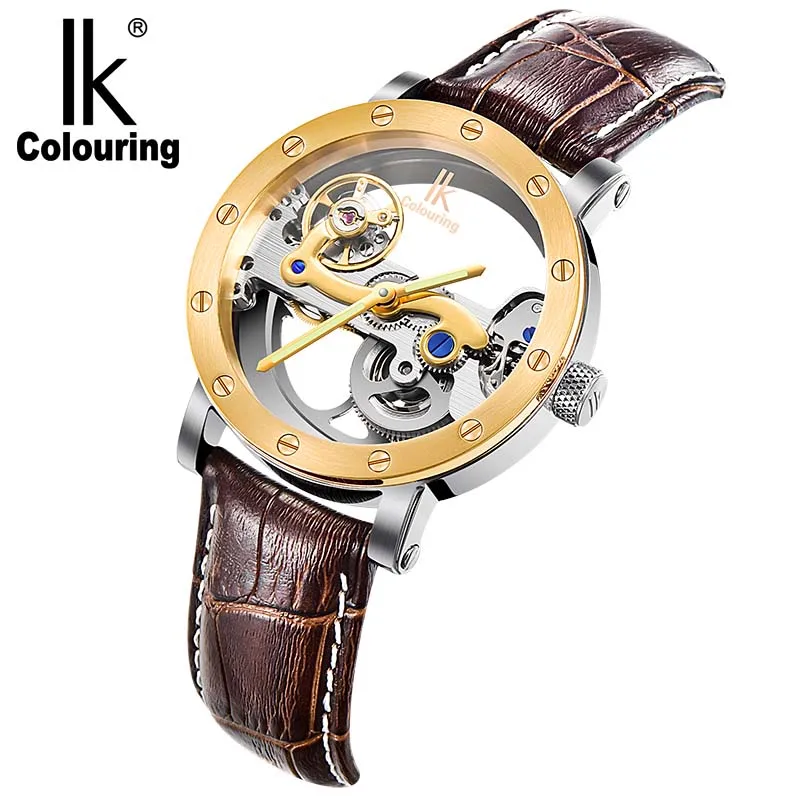 

Famous Mens Watches Brand Luxury Retro Luminous Hands Skeleton Auto Mechanical Waterproof Wristwatch Genuine Strap Box Free Ship