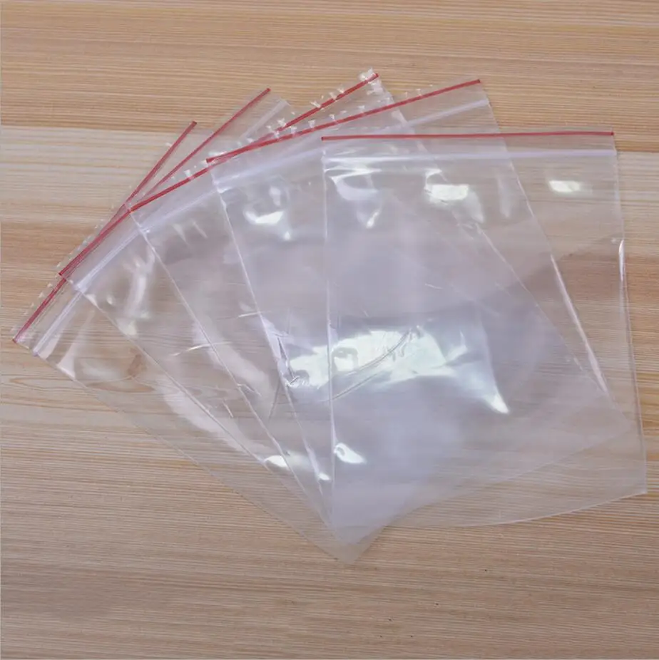 Euroslot ho Grip Self Press Seal Zip Lock Bag Plastic Clear Seal Bag 150*100mm 