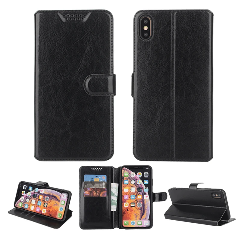 

High Quality Stander Leather Case Cover for Nokia 1 2 2.1 TA-1029 1035 3.1 Plus 1063 1057 Flip Wallet Cases Black Soft Covers