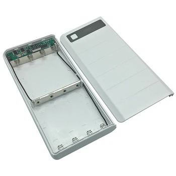 

8x18650 Portable Battery Box Type C input 2 USB Ports With LED Display Power Bank Case Box (no battery)