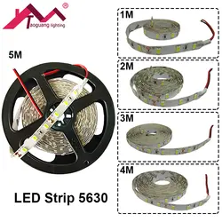 Taoguang освещения Водонепроницаемый Светодиодные ленты 5630 5730 DC 12 В 60leds/M светодиодные полосы Тира De LED Клейкие ленты украшение дома 1 м 2 м 3 м 4 м 5