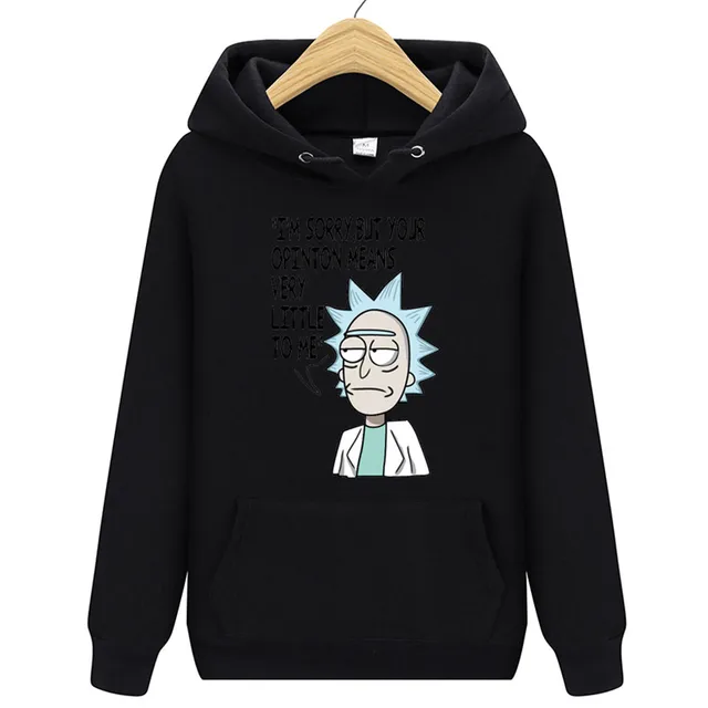 Animation Hoodie Rick And Morty Sweatshirts Men 2018 New Hot Selling Freestyle Mens Rick Morty Casual Tracksuit Unisex 2