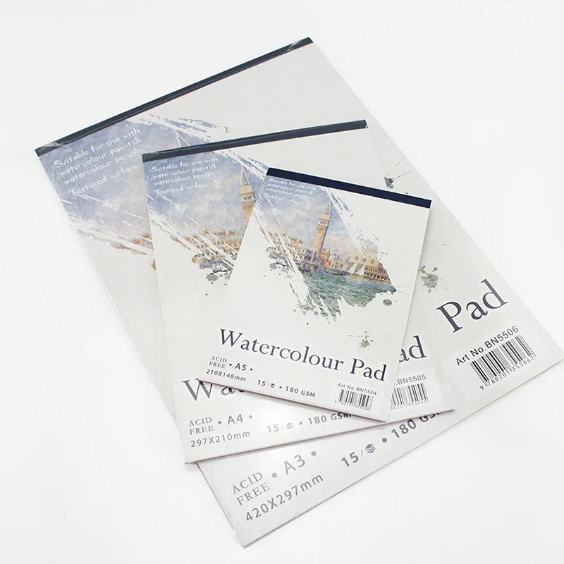 

15 Sheets A4 A5 Watercolor Paper Sketch Book Students Drawing Painting Notepad Diary Sketchbook School Office Stationery