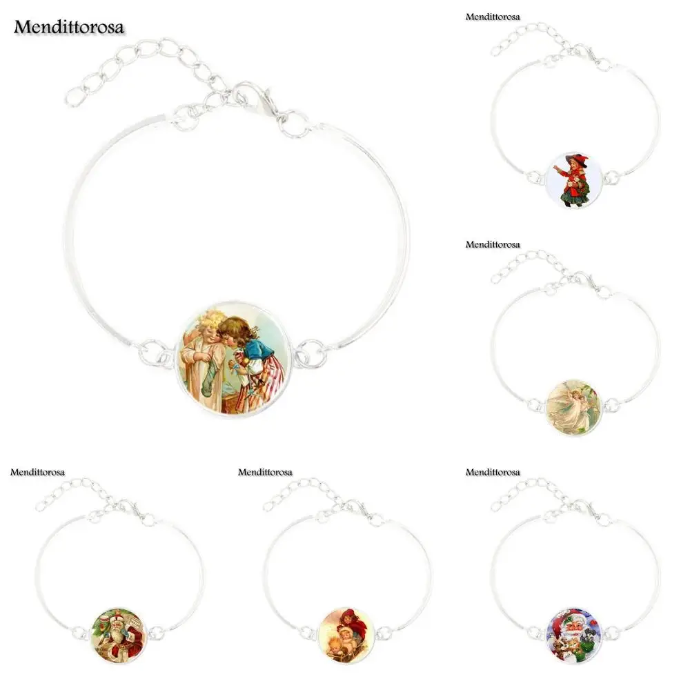 Mendittorosa 2017 новое поступление стеклянный браслет из кабошона Bangle лучший ювелирный