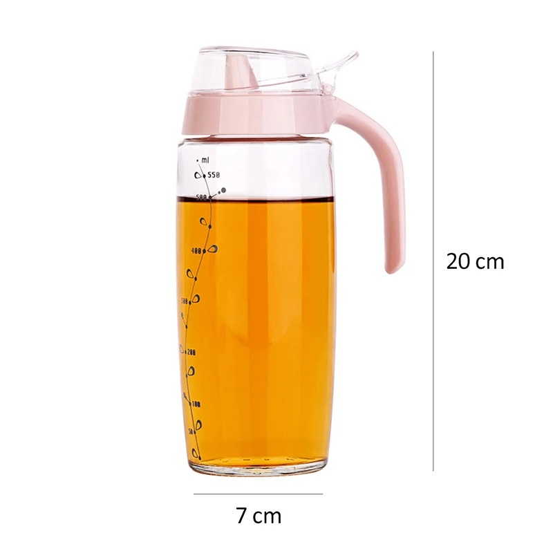 LIYIMENG 500ML Glass Jug Leakproof Oil Tank Vinegar Pot Soy Sauce Oil Bottle Vinegar Bottles Sesame Oil Pot Kitchen ToolsB11