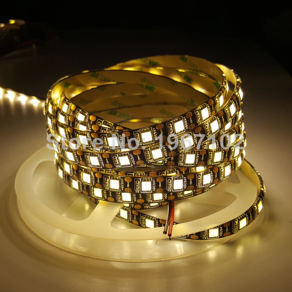 LINYE черная печатная плата Светодиодная лента DC12V 5050 SMD 60 светодиодов/м 5 м/лот IP65