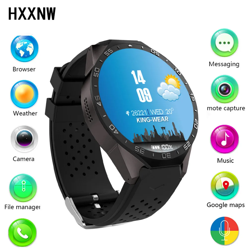 Kingwear kw88 Android 5.1 Smart электронные часы 1.39 дюймов MTK6580 SmartWatch Phone Support 3 г Wi Fi Nano SIM WCDMA|watch