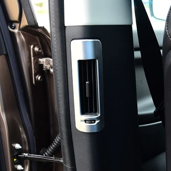 

MONTFORD For Land Rover Discovery Sport 2015 2016 2017 ABS Matte Interior Rear Back B Pillar Air Vent Cover Decorative Trim 1Pcs