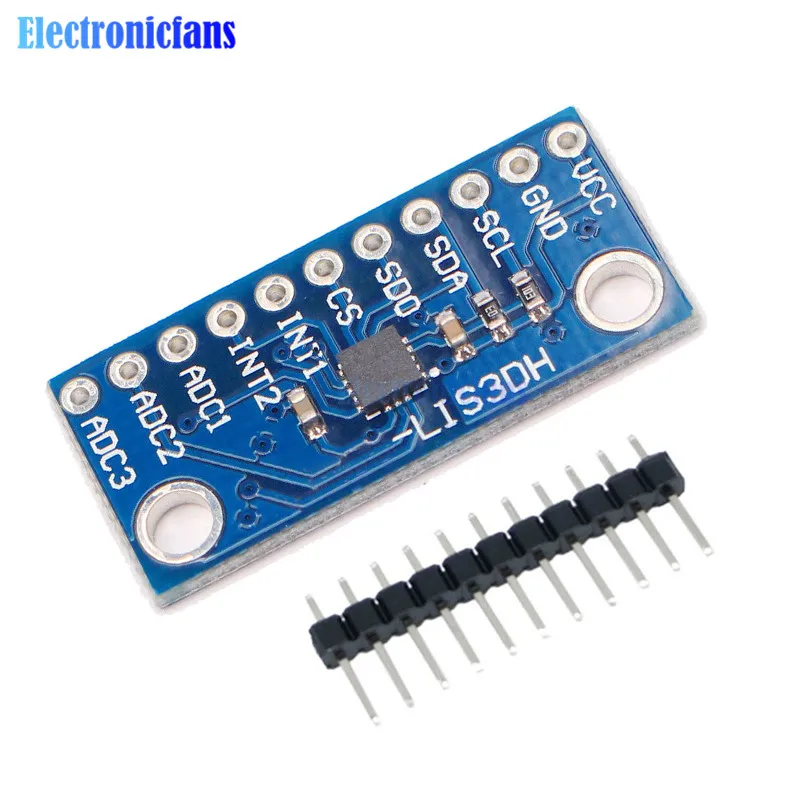 

LIS3DH Motion Accelerometer Triaxial Acceleration Built-in Temperature Sensor Module 3 Axis Development Board Replace ADXL345
