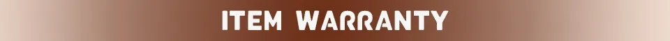 Item Warranty