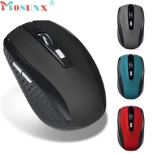 Mouse Mosunx 2,4 GHz, ratón inalámbrico para juegos, receptor USB Pro Gamer para PC, ordenador portátil, escritorio 0106