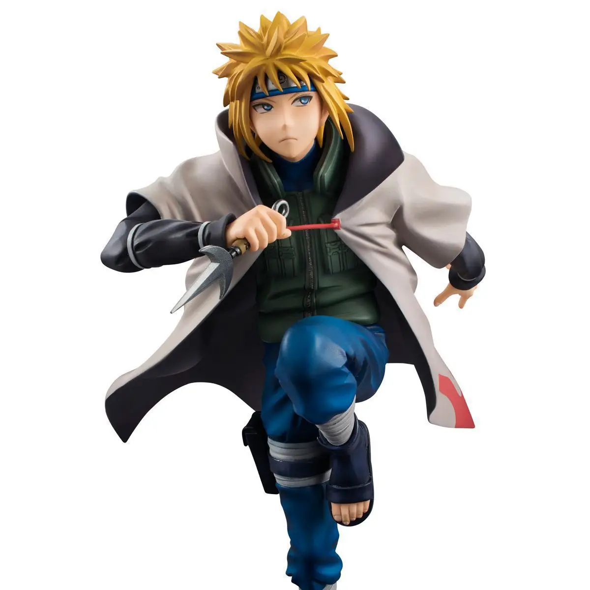 

Anime Naruto Hurricane Minato Namikaze Fourth Hokage PVC Action Figure Figurine Resin Collection Model Toy Doll Gifts Cosplay