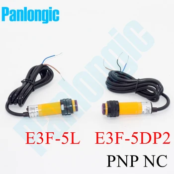 

E3F-5DP2-5L Through-Beam Type 6-36V DC 5m Fixed Detection Range PNP NC Normally Close Photoelectric Switch