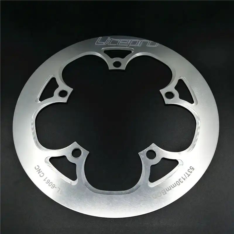 Harilla Mountain Bike Folding Bikes Chainring Guard 130 BCD Aluminum Alloy Chain Ring Protector Cover for 45~58T Chainring Sprockets