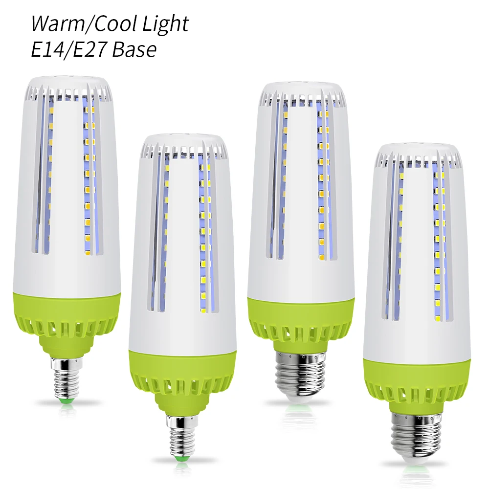 Светодиодные лампы E27 Светодиодная лампа E14 Bombillas 220 V SMD 5736 Ampul Led 110 без Мерцающая 10 W