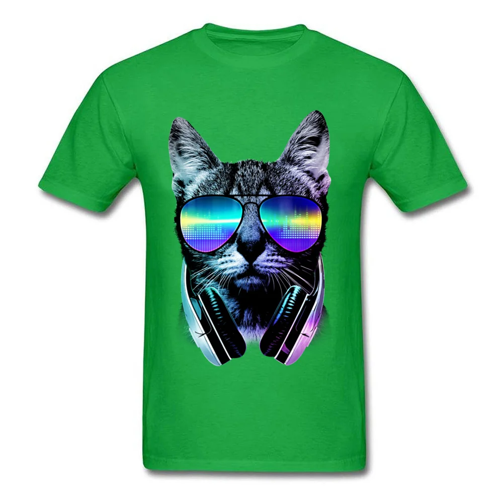 Music Lover Cat_green