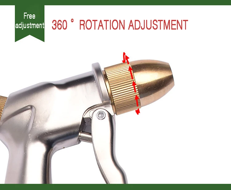 Длинный сопло высокого давления мощный Омыватель водяной пистолет Распылитель прочный мощный яркий садовый инструмент Алюминиевый сплав Автомойка струйный полив комплект
