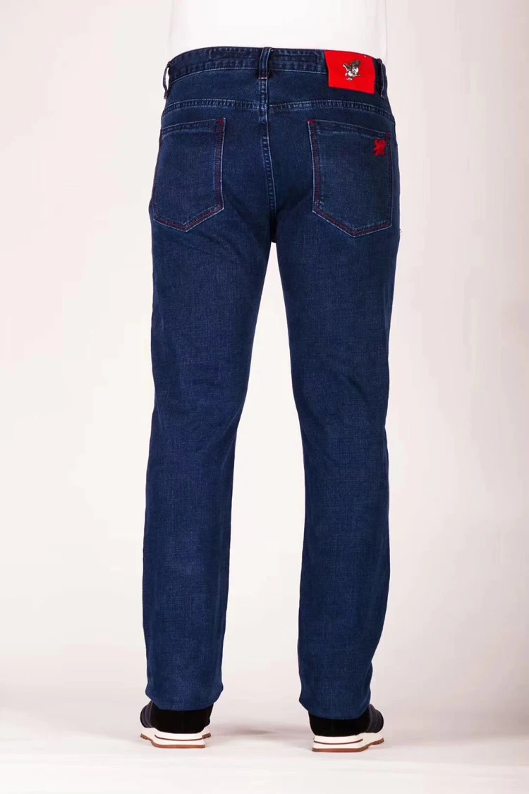 

BILLIONAIRE TACE &SHARK jeans men 2018 new arrival comfort solid color high fabric embroidery design trouser free shipping