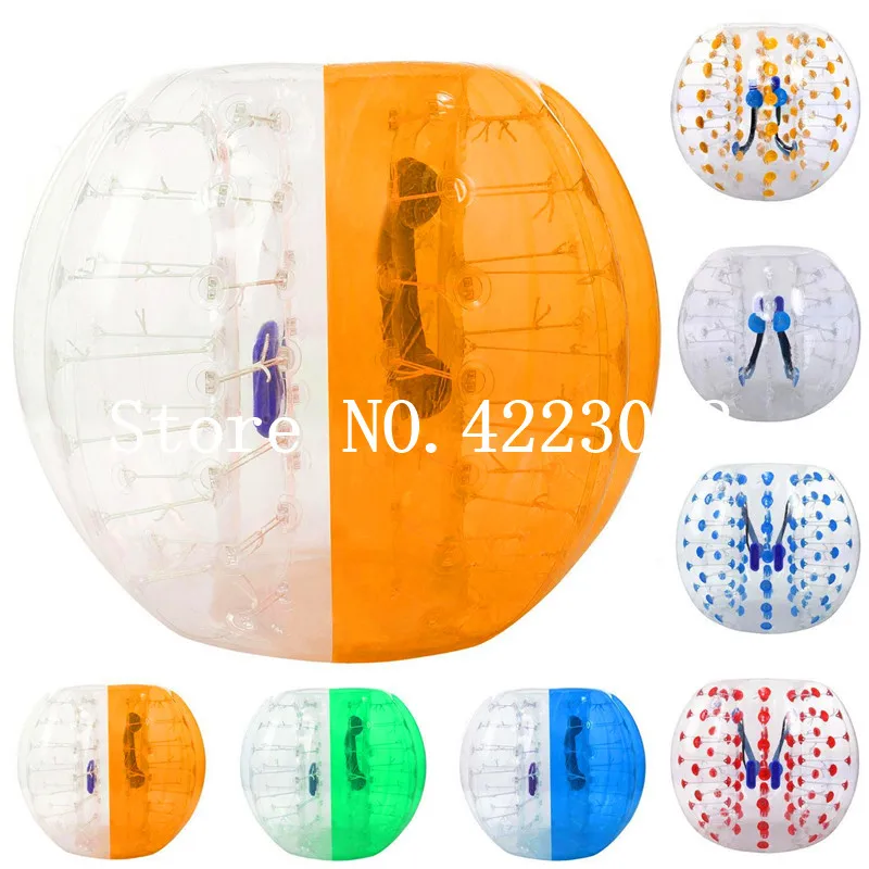 

Free Shipping 1.0mm TPU Inflatable Zorb Ball 1.2/1.5/1.7m Bubble Soccer Ball Air Bumper Ball Bubble Football For Adults