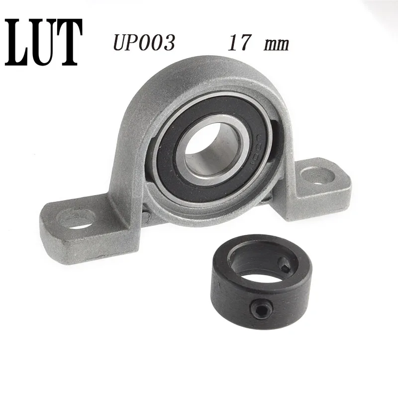 

High-quality UP003 pillow block ball bearing 17mm Zinc Alloy Miniature Bearings with sleeve Free Shipping