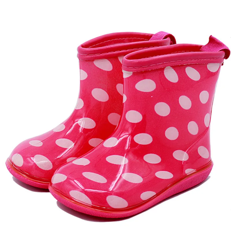 Модная детская одежда непромокаемые сапоги для девочек и мальчиков обувь для детей; Симпатичные нескользящие носки Водонепроницаемый галоши водонепроницаемая обувь сапоги на резиновой подошве E3 10 - Цвет: Style 1