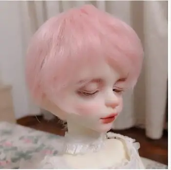 

1/3 1/4 1/6 BJD Short Pink Wig