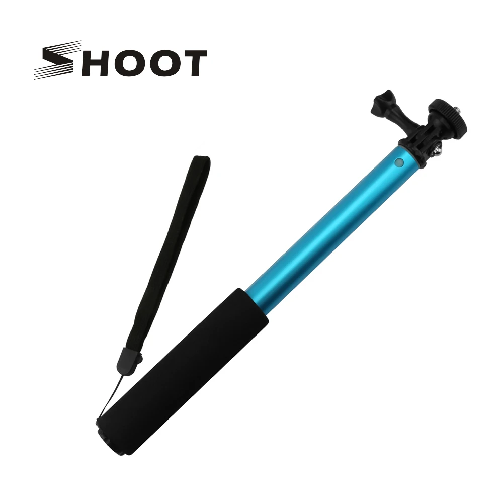 SHOOT Portable 30cm 98cm Aluminum Monopod Extendable Selfie Stick for Gopro Hero 5 4 3 Session