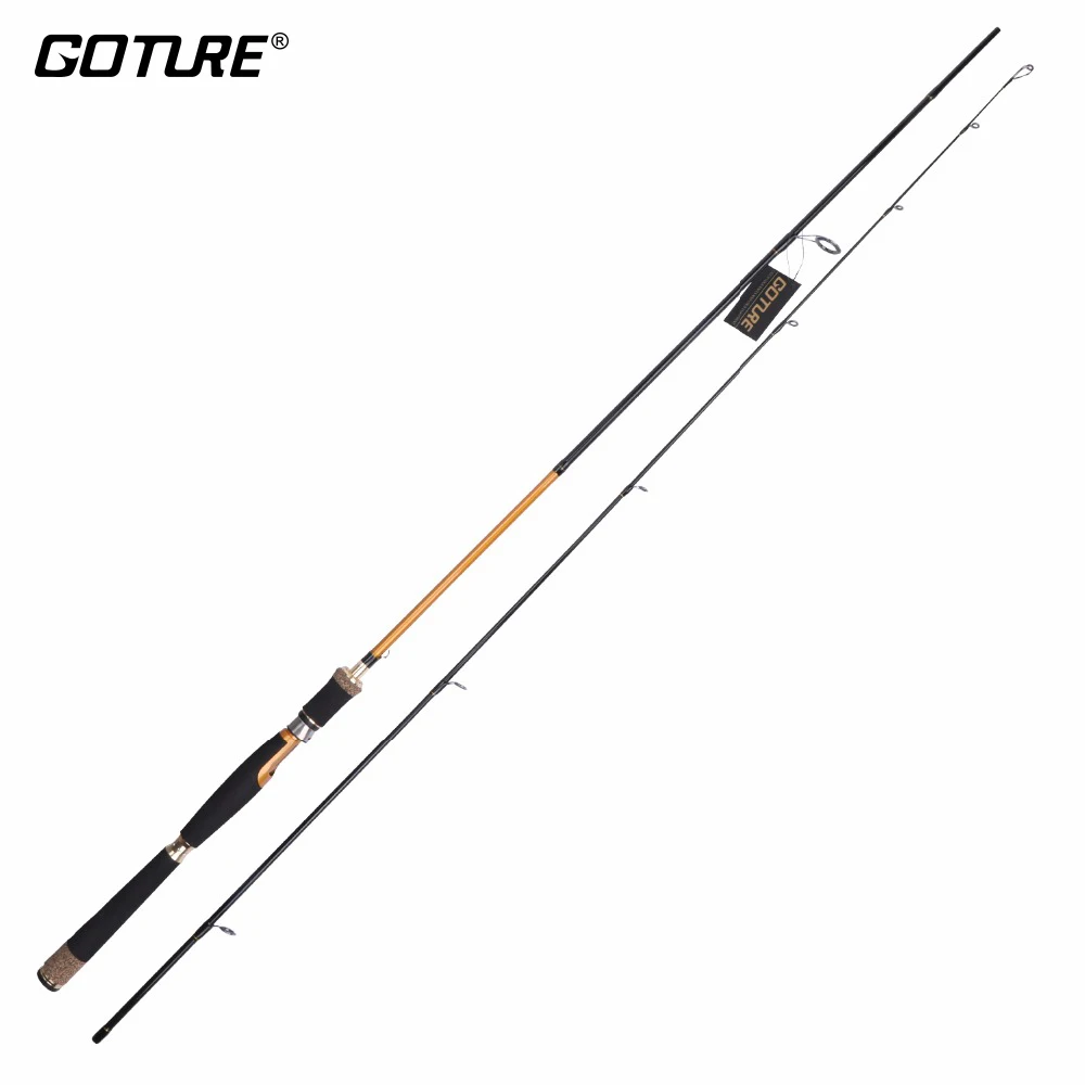 Goture Carbon Fiber Spinning Fishing Rods 2.1m 2.4m Medium Fast Action Casting Rod Lure Fishing Pole For Bass Trout Pike