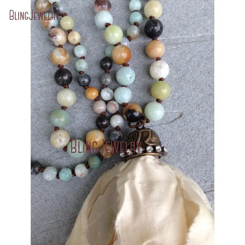 20181212-NM20615-bohemian sari silk tassel on hand knotted amazonite beads_2