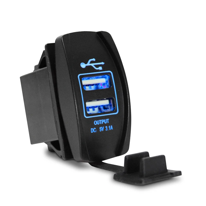 Универсальное зарядное устройство с двумя USB портами 12 В 24 3 1 А|24v dc charger|usb socket