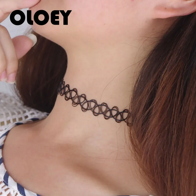 OLOEY модные пластиковые эластичные тату ножные браслеты для женщин акриловые