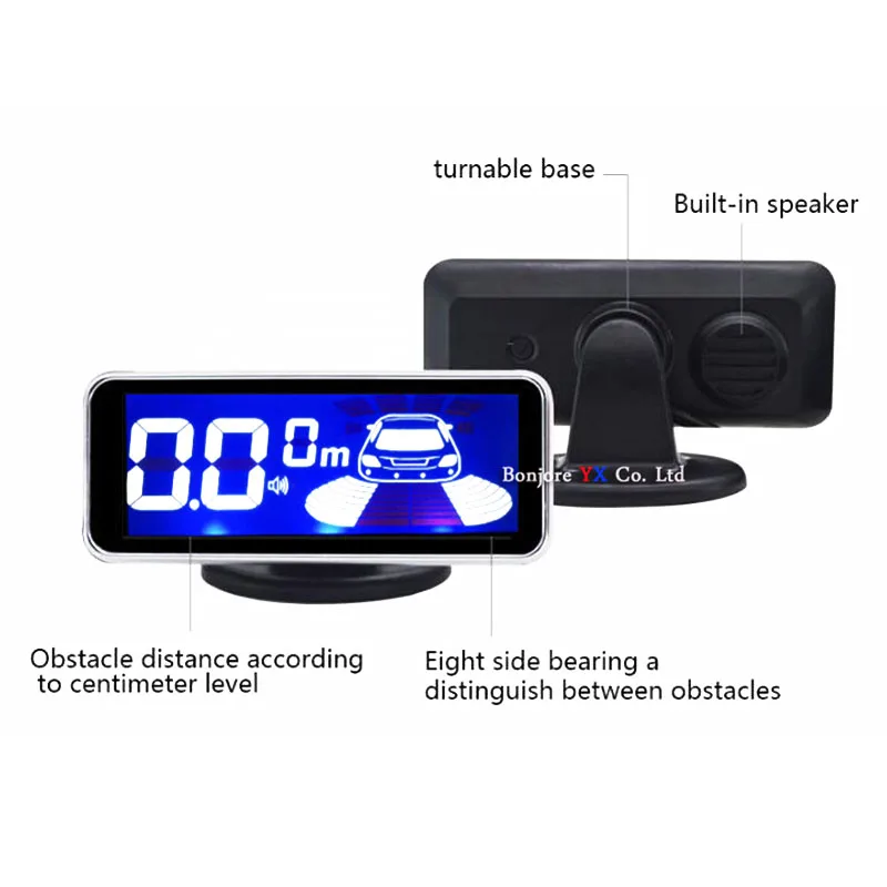Koorinwoo Parkmaster LED display Car Parking Sensor Multicolor Backlight Display 4 System Car Reverse Radar Parktronic Sensors Koorinwoo Parkmaster LED display Car Parking Sensor Multicolor Backlight Display 4 System Car Reverse Radar Parktronic Sensors