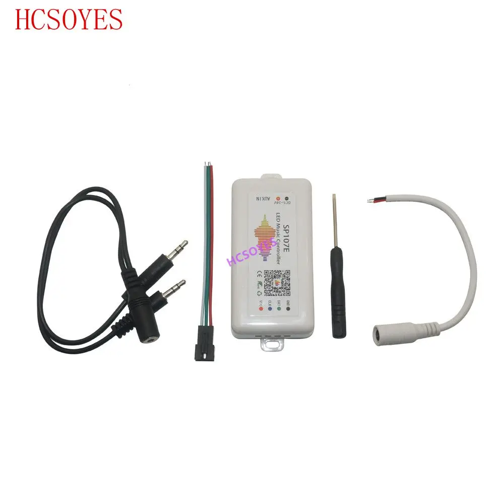 

DC5-24V SP107E WIFI Bluetooth Pixel IC SPI Music LED Controller by Phone APP For WS2812 SK6812 SK9822 RGBW APA102 LPD8806 Strip
