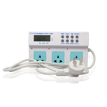 

DIGITAL Programmable LCD Electricity Plug Sockets Hub Timer for Aquarium Plant Light Heater Wavemaker Marine Dosing Pum