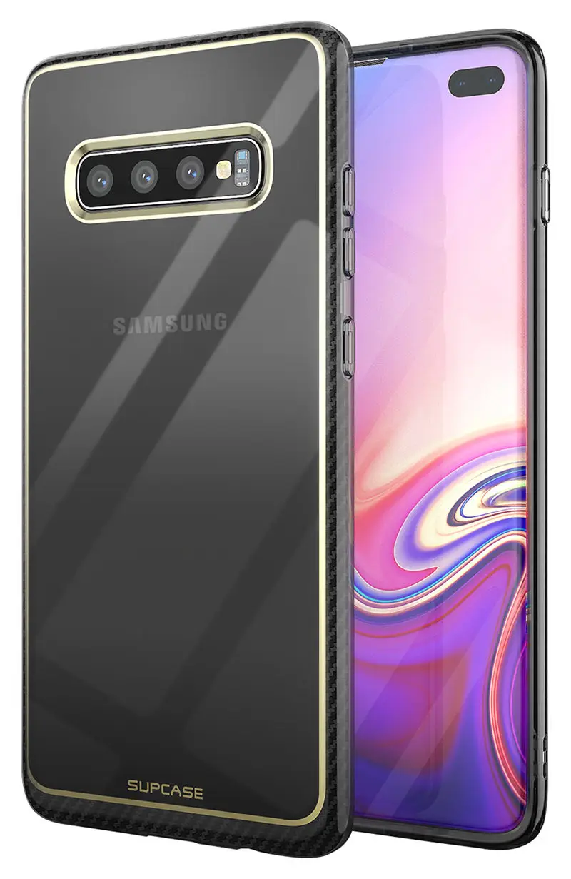 Для samsung Galaxy S10 плюс Чехол 6,4 дюймов SUPCASE UB метро Премиум Тонкий, мягкий, из полиуретана покрытием гальванический чехол с линиями на заднюю панель