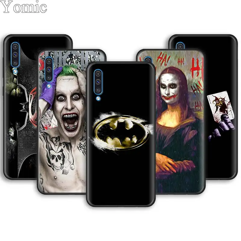 

marvel Batman The Joker Soft Phone Cases for Samsung Galaxy A10 A20 A30 A40 A50 A70 A6 A7 A8 Plus A9 M30 M20 Black Case Cover