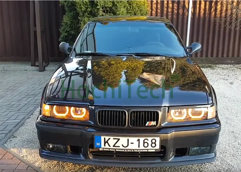 Для 1996-2000 BMW E36 3 серии Купе и кабриолет RGB ангельские глазки DTM стиль многоцветный дневной ходовой светильник