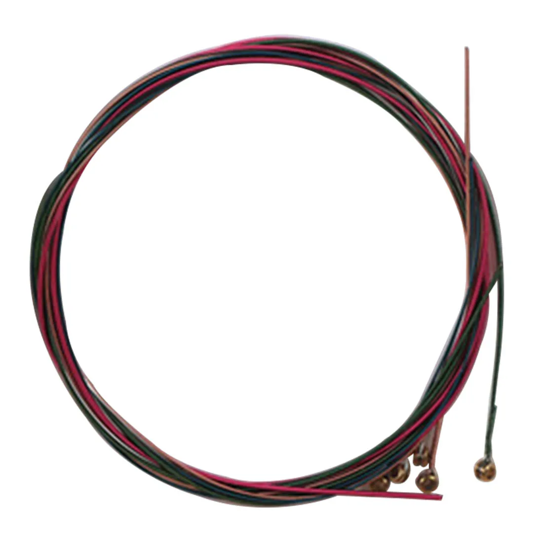 1 Set Replacement Steel Wire Strings Ballad Guitar Strings Set Colorful