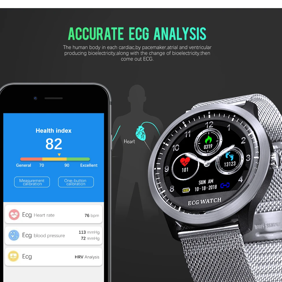 n58 ecg ppg smartwatch