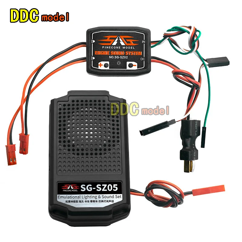 RC Truck Engine Sound Set with 2 Inch Loudspeaker for RC Car Traxxas TRX4 Tamiya XB HB D418 Racing Car Parts