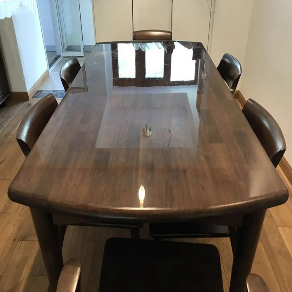 Sunice Glossy Protective Film Transparent Furniture Solid Wood Dining Table Marble Coffee Table Foils Pet Self-adhesive 152cmx5m