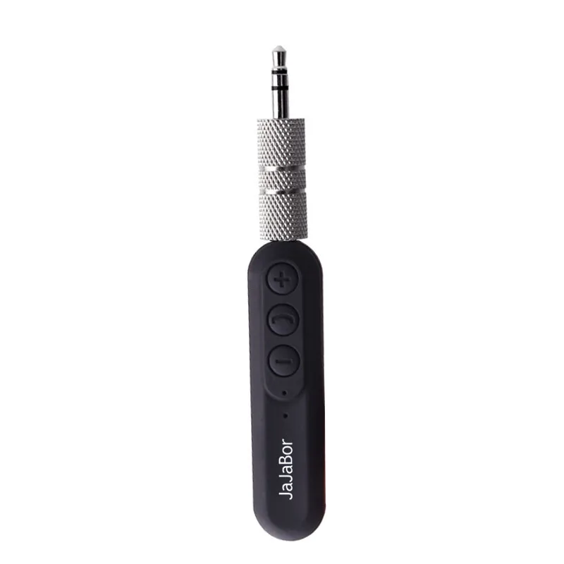 Jajabor Bluetooth автомобильный комплект Aux громкой связи беспроводной Bluetooth музыкальный приемник 3,5 мм стерео с разъемом музыкальный приемник адаптер