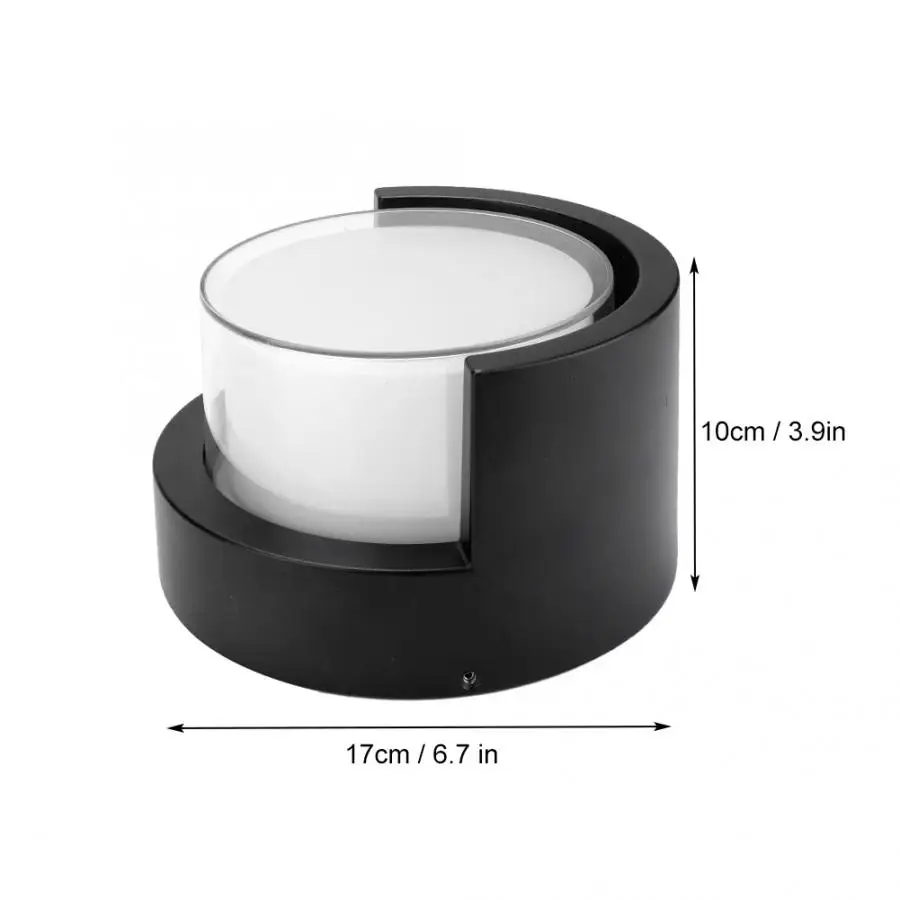 AC 85-265V 12W LED Wall Light With IP65 Waterproof Round Sconce Lamp For Hotel Bar Corridor AC 85-265V 12W LED Wall Light With IP65 Waterproof Round Sconce Lamp For Hotel Bar Corridor