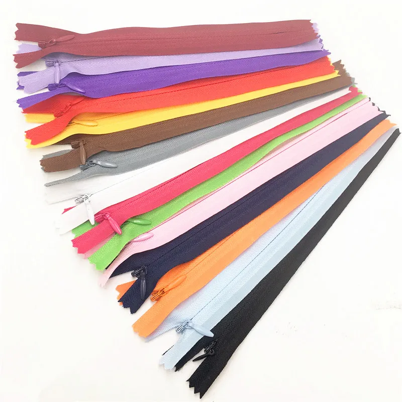 

15cm 6 inch 3# Nylon Close End Invisible Zippers For DIY Sewing 45Pcs/lot 15Color