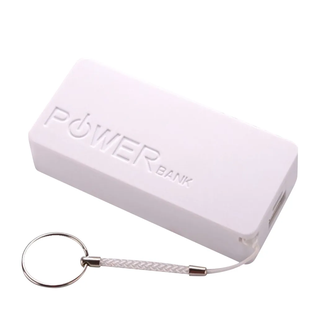 Чехол для зарядного устройства для аккумулятора 5600mAh 2X18650 USB power Bank чехол для зарядного устройства DIY коробка для iPhone Sumsang# H5 - Цвет: Белый