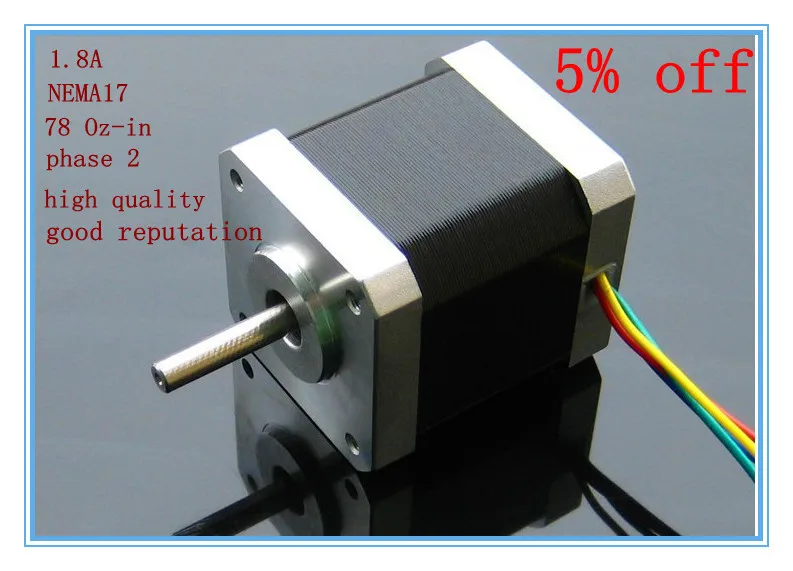 

NEMA17 CNC stepper motorp 78 Oz-in /48mm stepping motor/1.8A