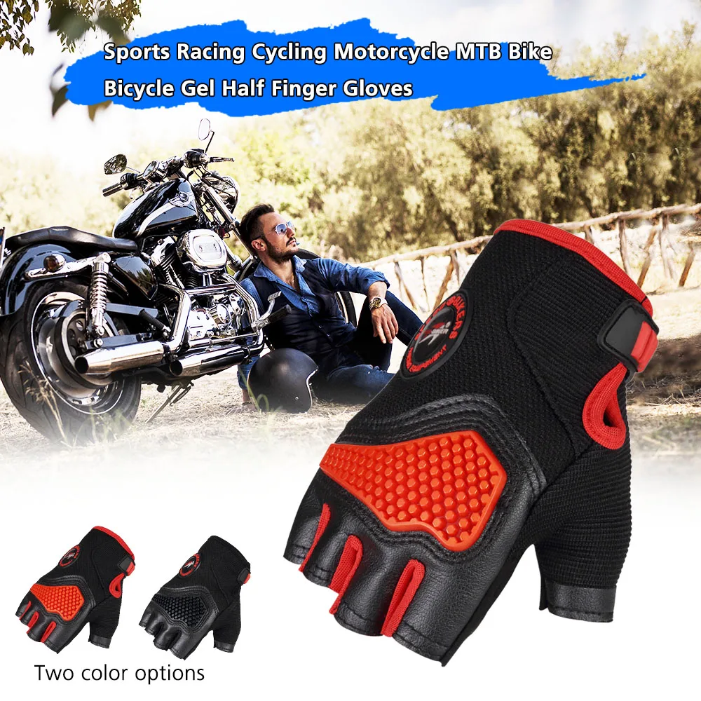 Sports Racing Cycling Motorcycle MTB Bike Bicycle Gel Half Finger Gloves M//L//XL