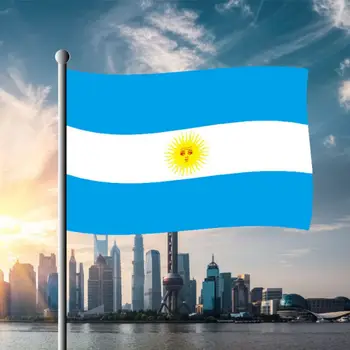 

1 Pieces Argentina National Flag 60*90cm Hanging Flags World Soccer Cup Outdoor Activity/Parade Banner For Festival